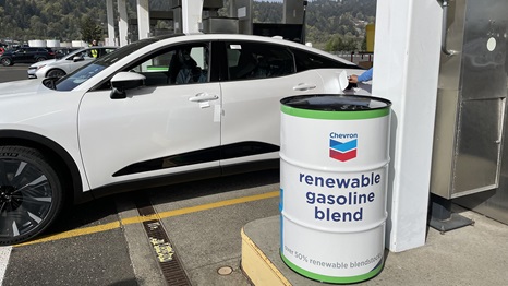 Chevron and Toyota teamed up to bring a lower carbon emission fuel blend to new vehicles